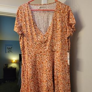 Floral Peach Dress